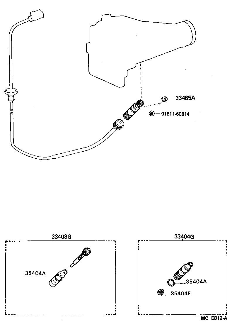 Engranaje impulsado por velocímetro