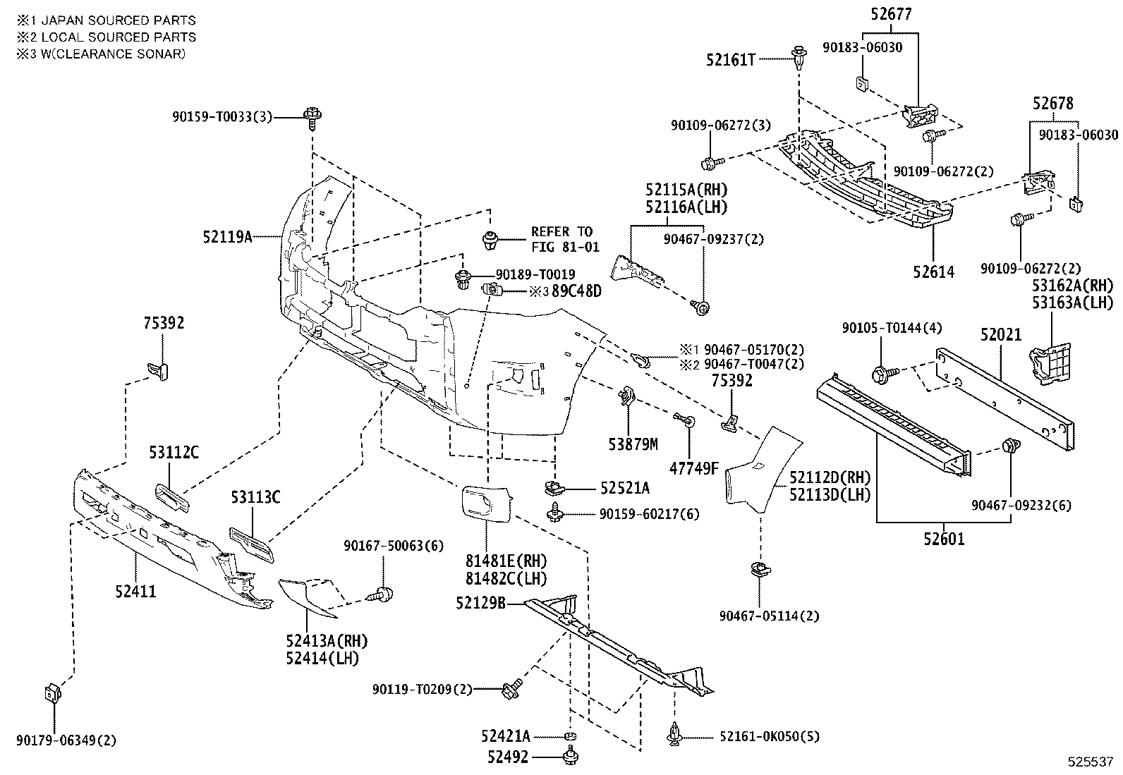 Front Bumper Bumper Stay
