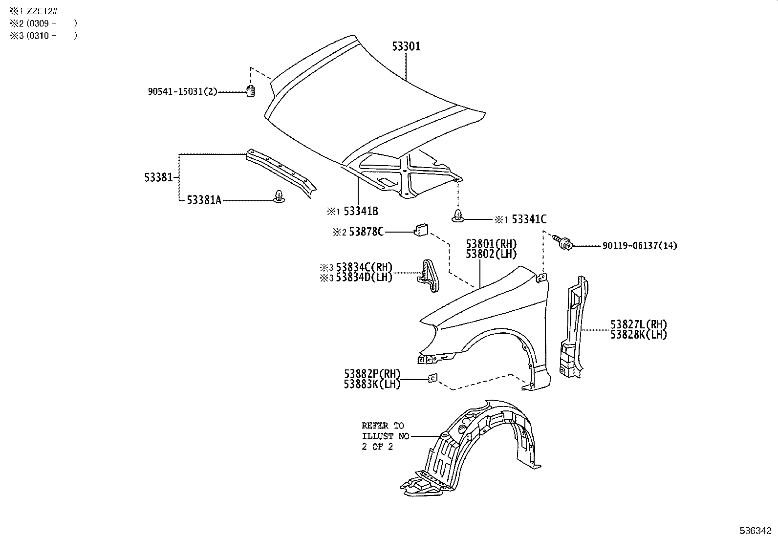 53811-13090 Panel, Fr Fender, Rh Toyota | YoshiParts
