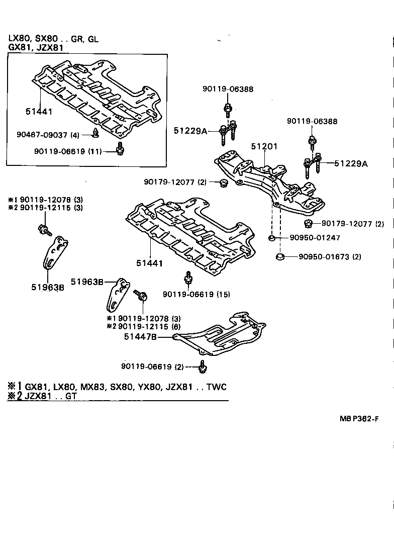 Suspension Crossmember & Under Cover