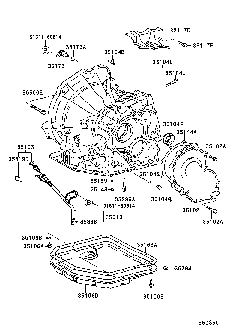 Transmission Case & Oil Pan