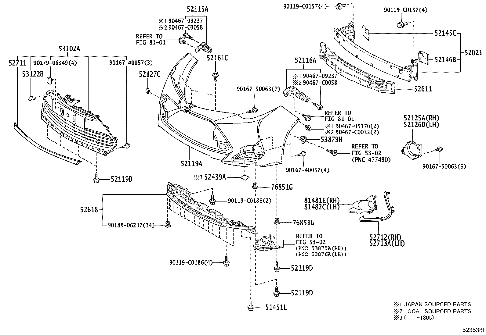 Front Bumper Bumper Stay