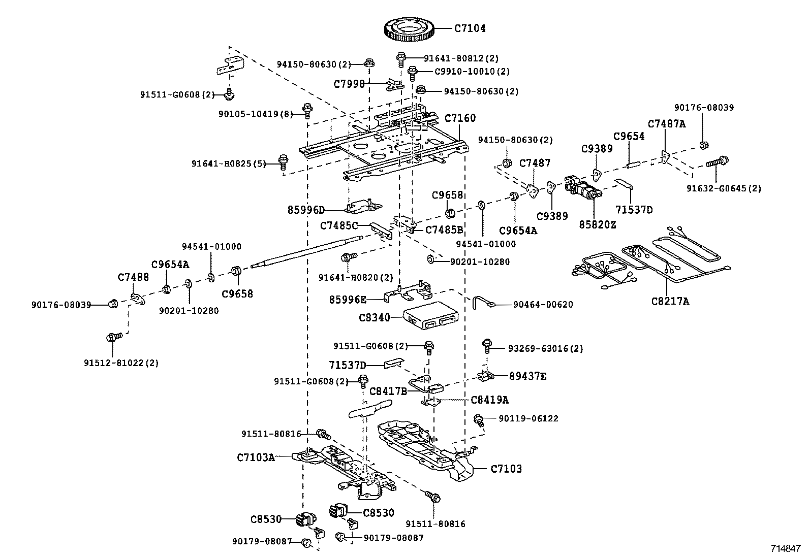 Front Seat & Seat Track