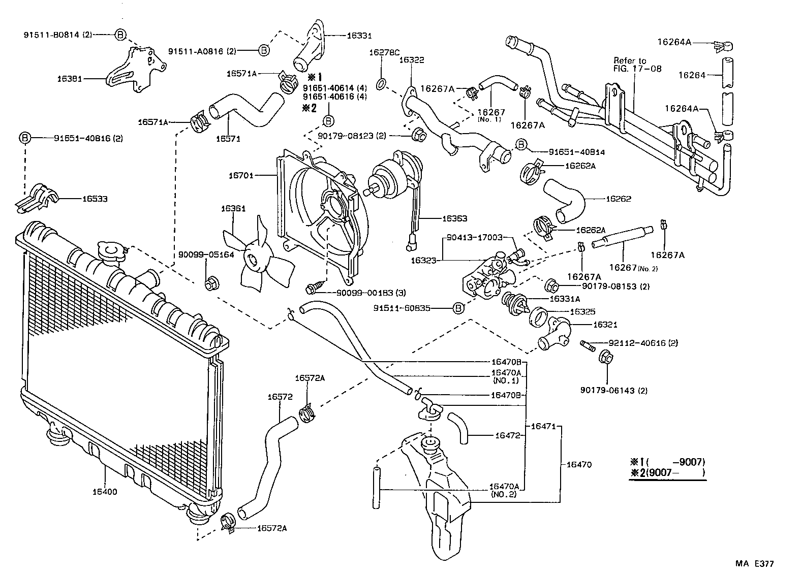 Radiator Water Outlet