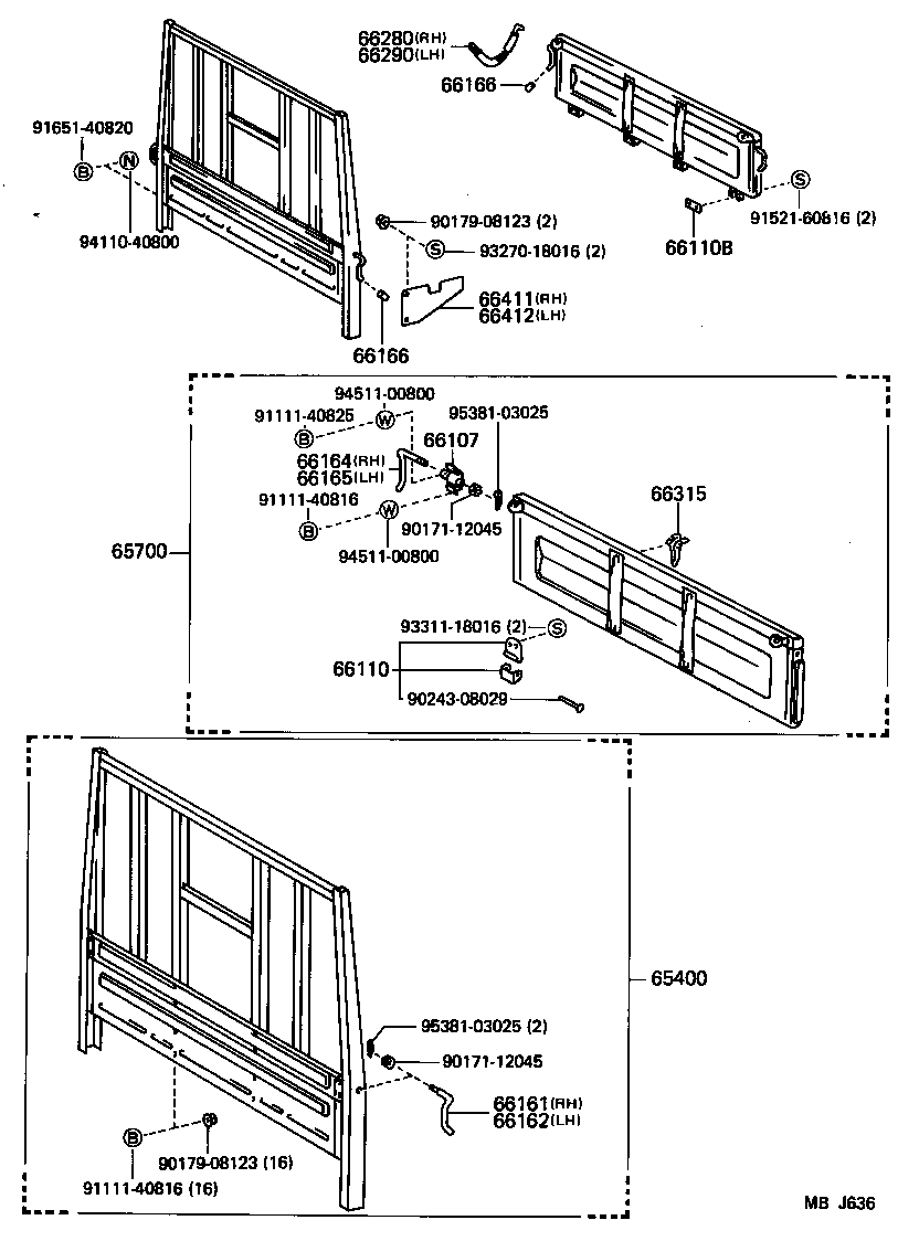 Rear Body Guard Frame Tail Gate