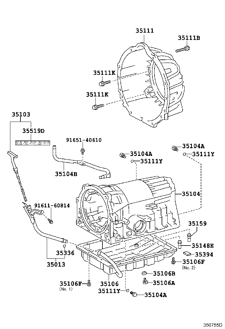 Transmission Case & Oil Pan