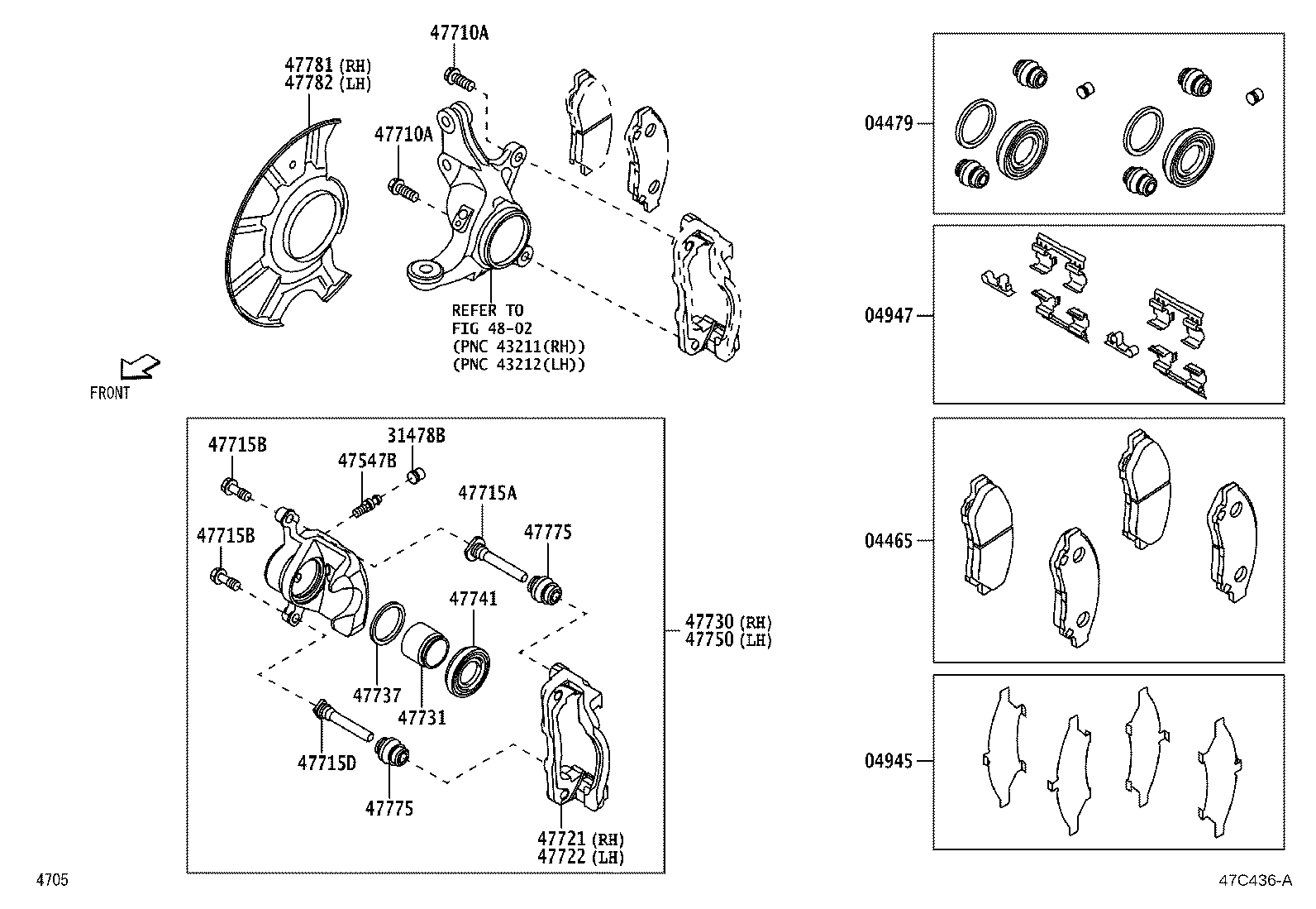 Cubierta antipolvo de la pinza de freno de disco delantero