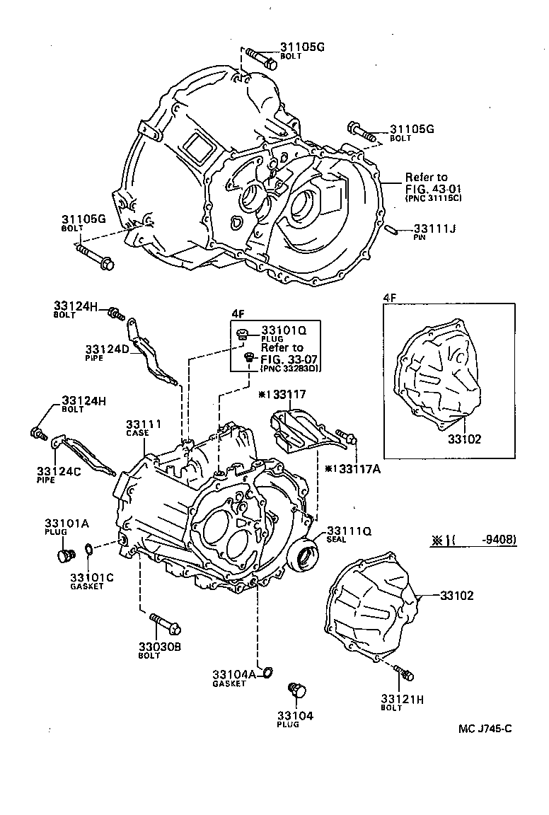 Clutch Housing + Transmission Case