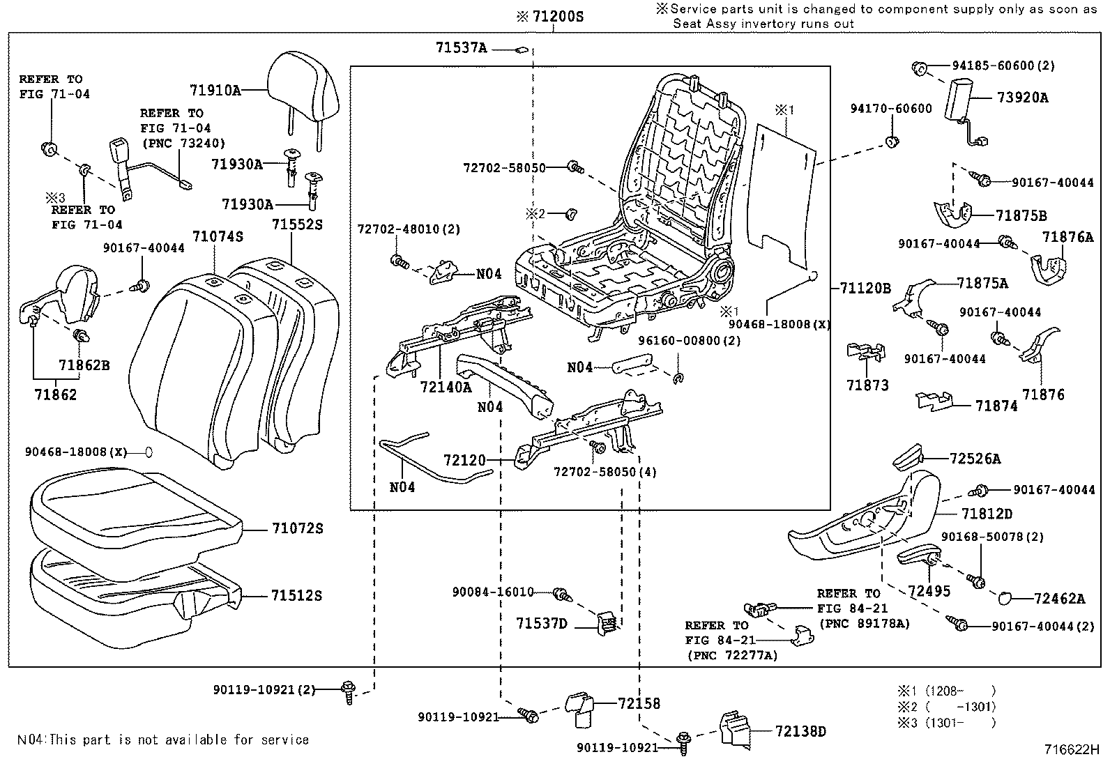 Asiento delantero y riel del asiento