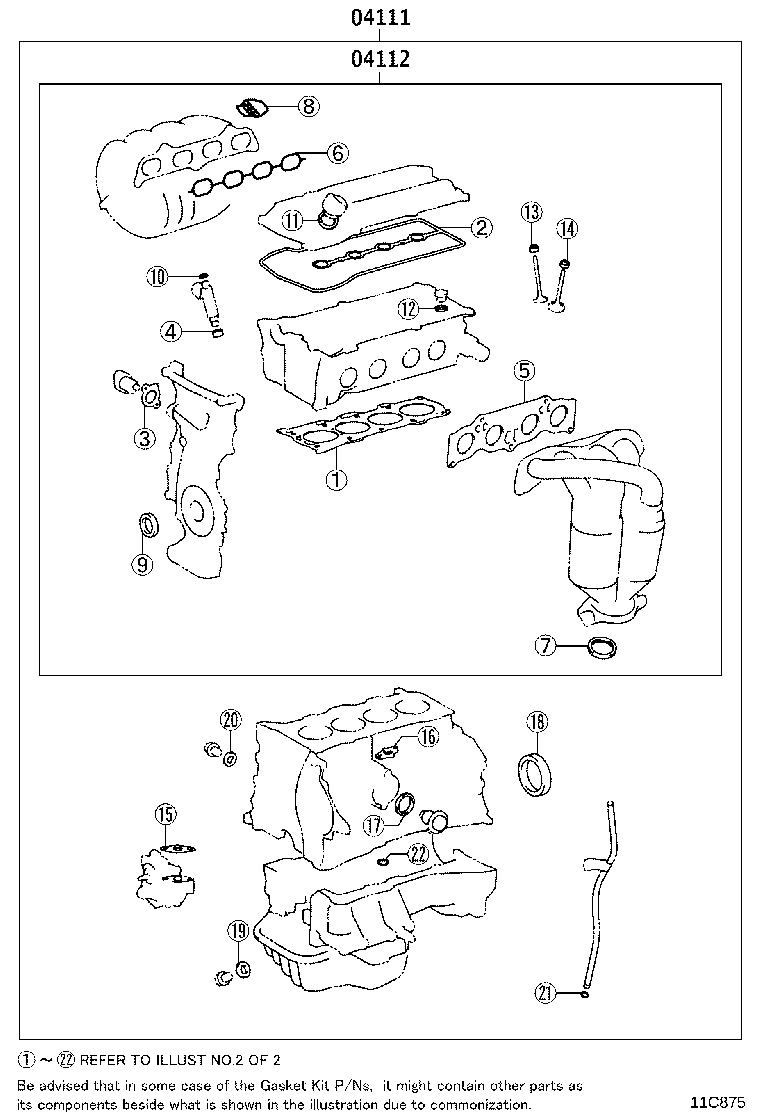 Engine Overhaul Gasket Kit