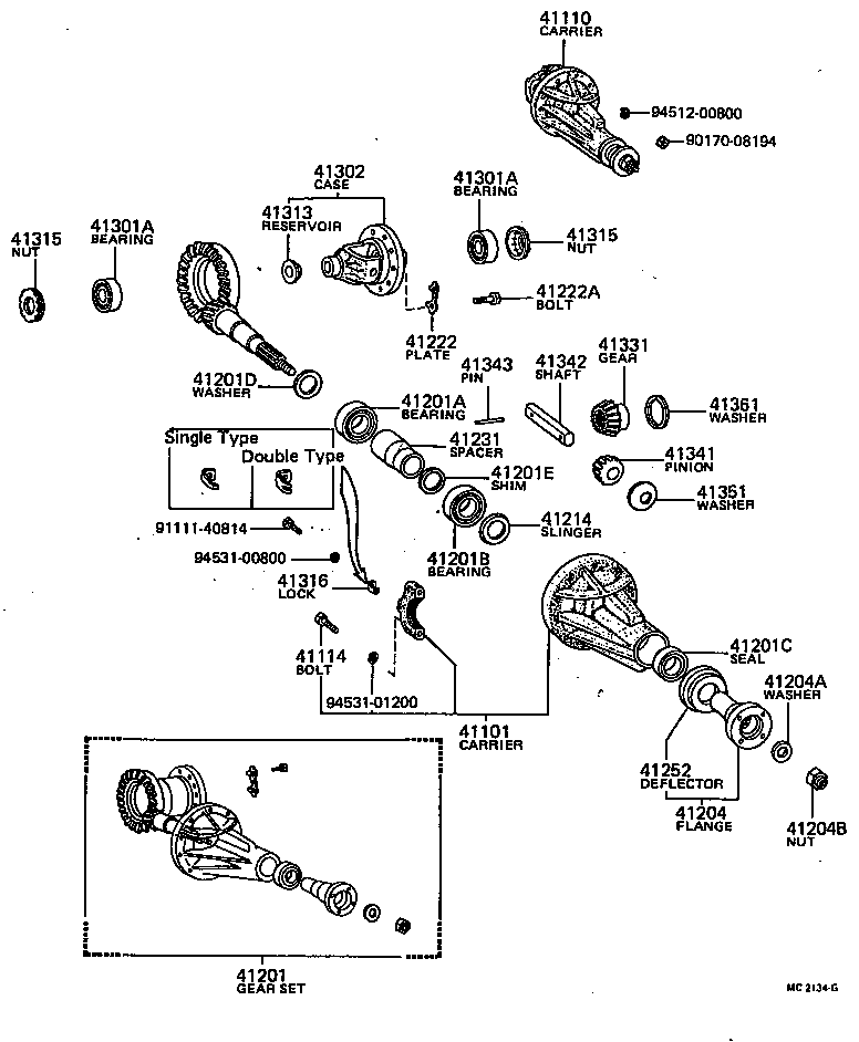 Rear Axle Housing Differential