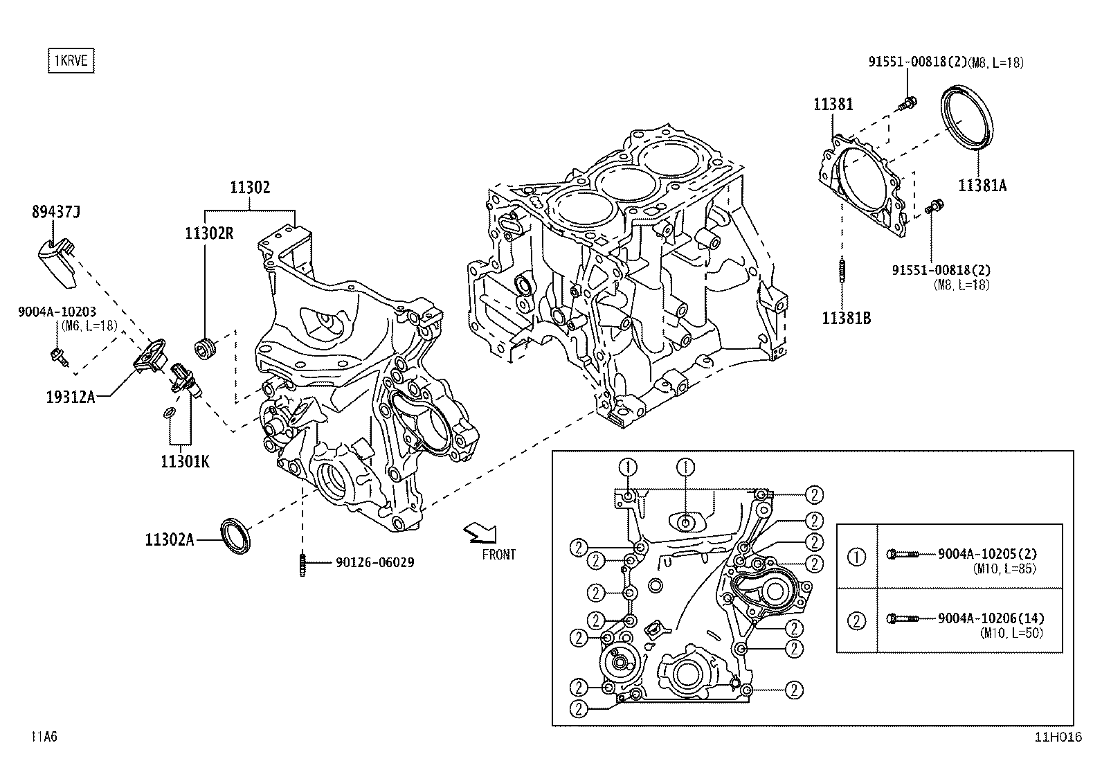 Timing Gear Cover & Rear End Plate