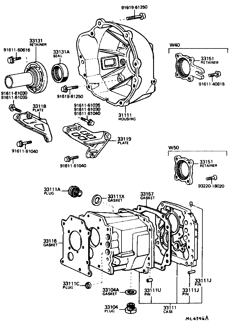 Clutch Housing + Transmission Case