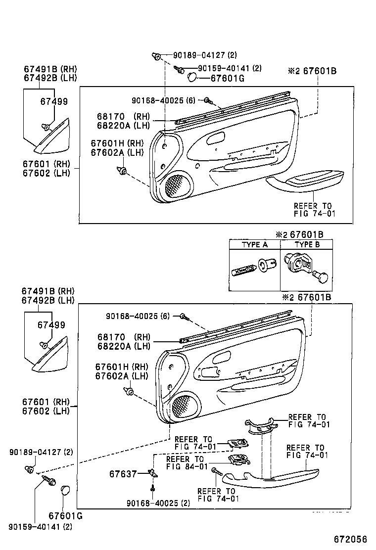 Front Door Panel & Glass