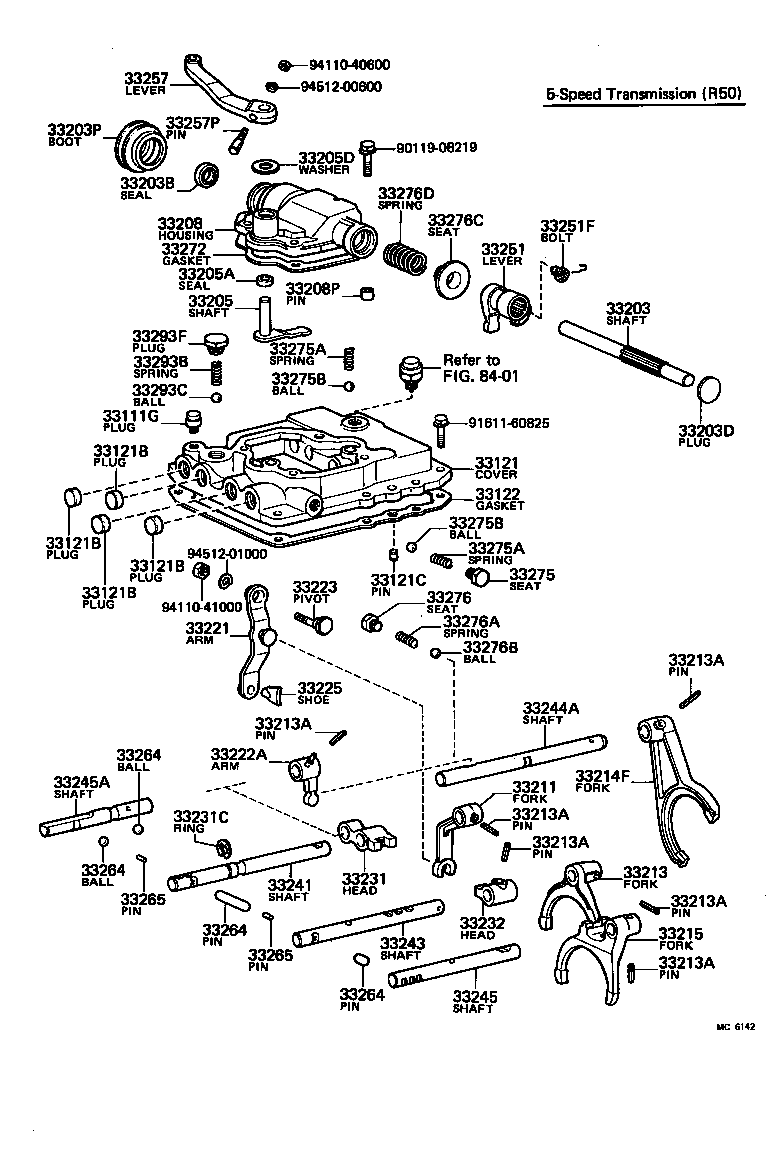 Gear Shift Fork Lever Shaft