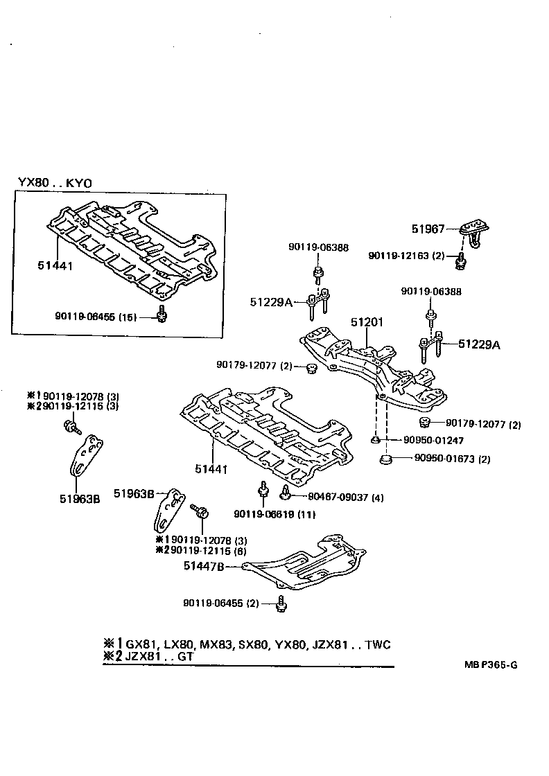Suspension Crossmember & Under Cover