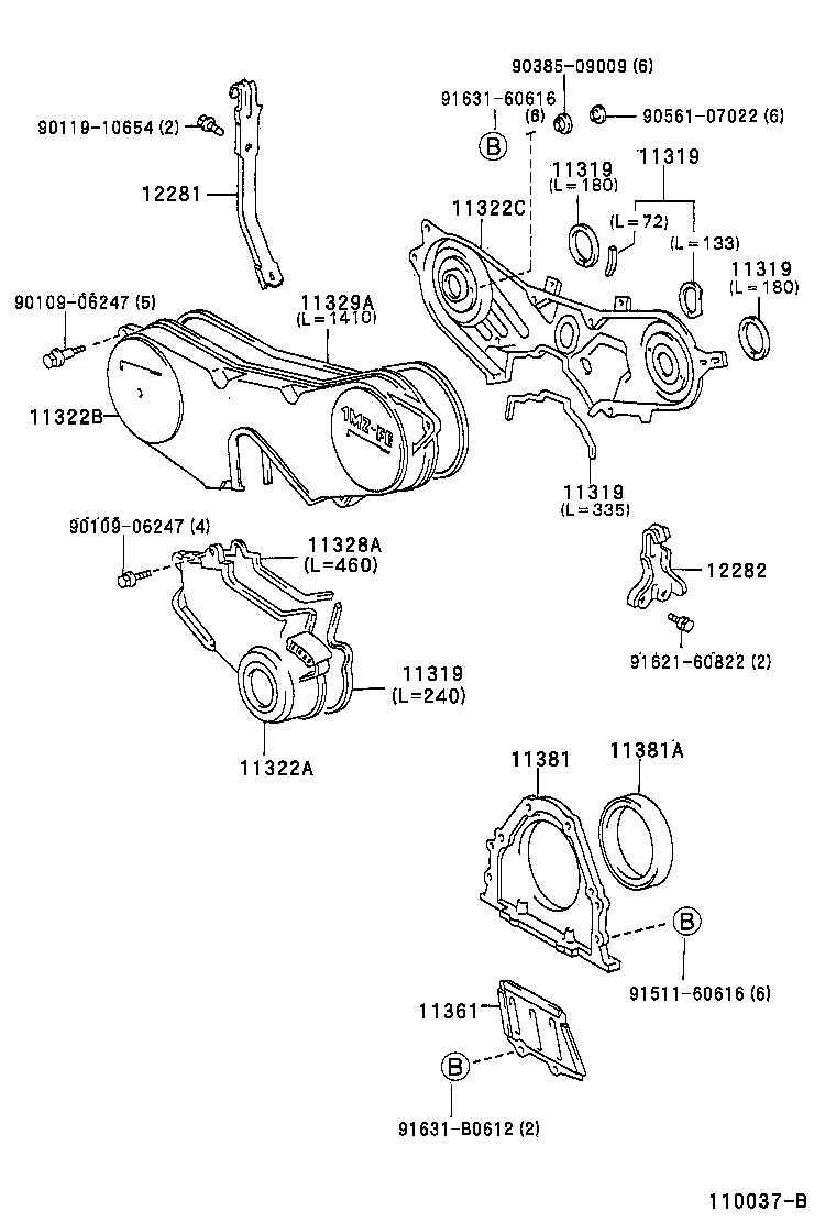 Timing Gear Cover & Rear End Plate