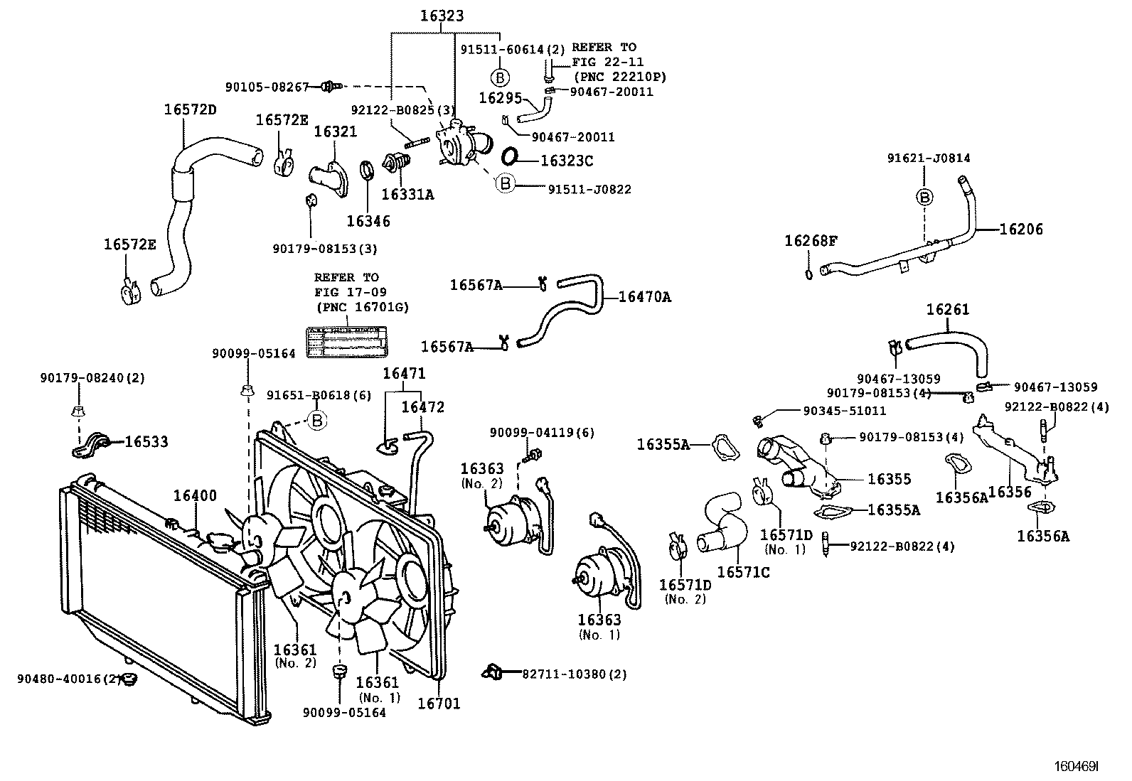Radiator Water Outlet