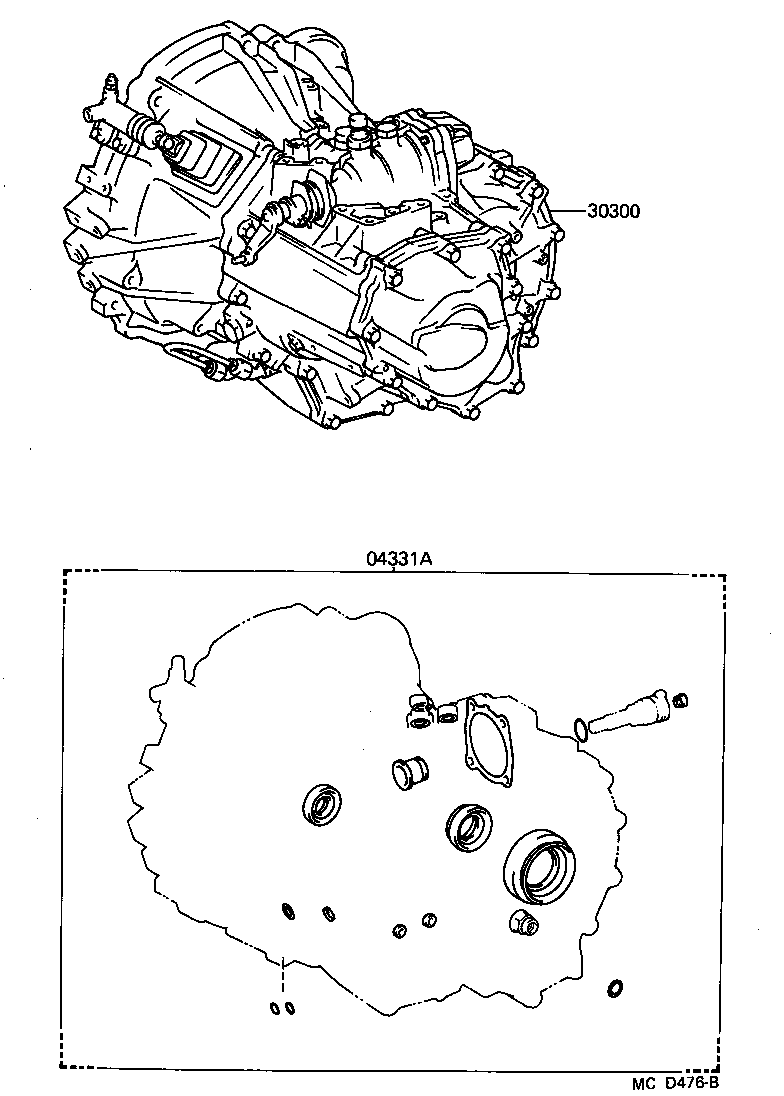 Conjunto de transmisión o transmisión y kit de juntas