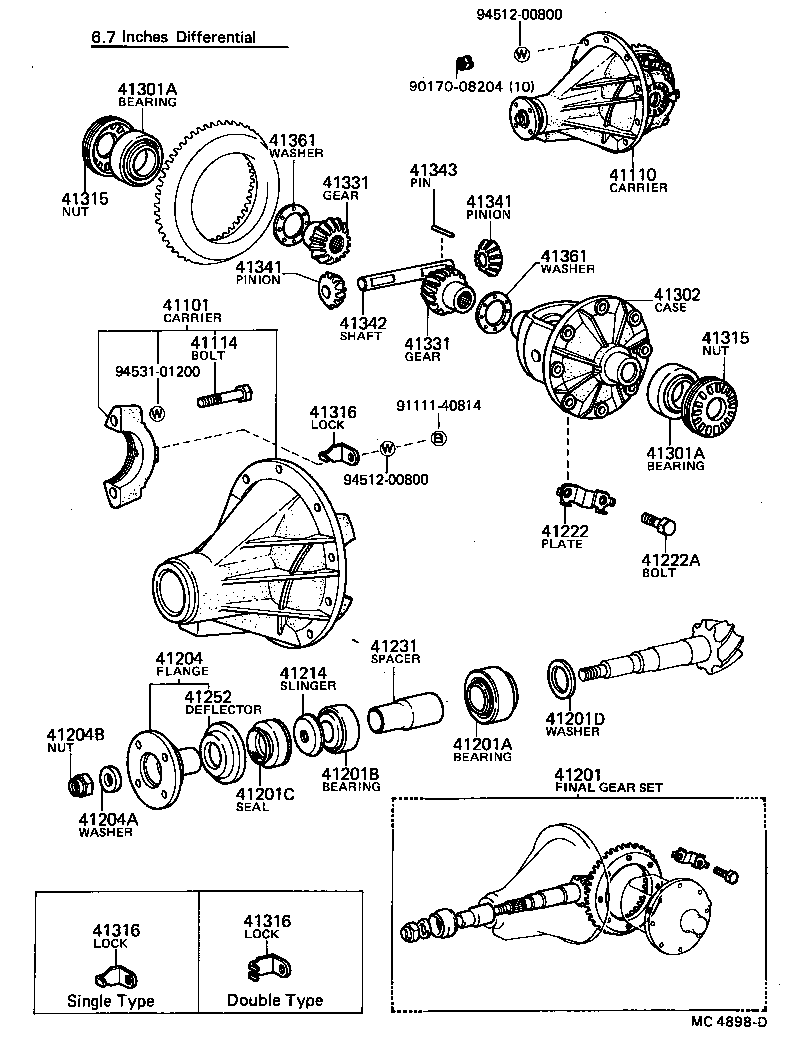Rear Axle Housing Differential