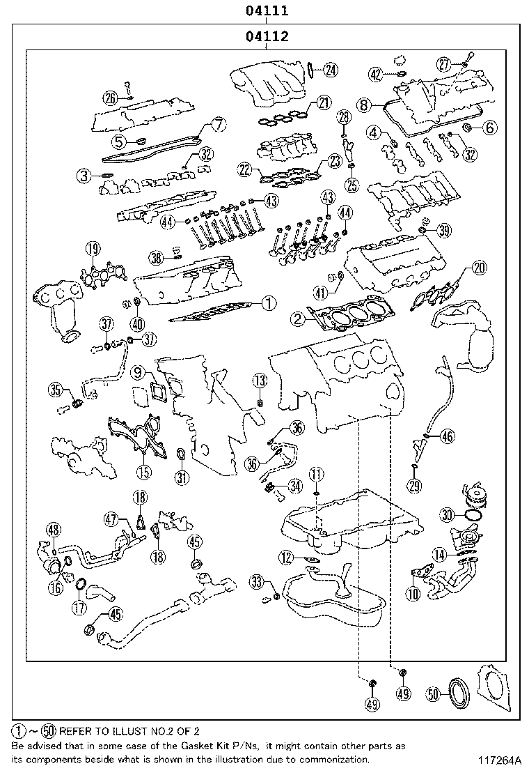 Engine Overhaul Gasket Kit