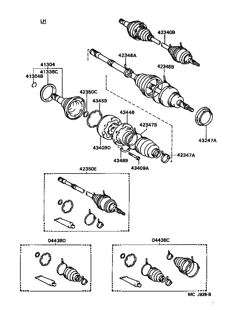 Rear Axle Shaft Hub