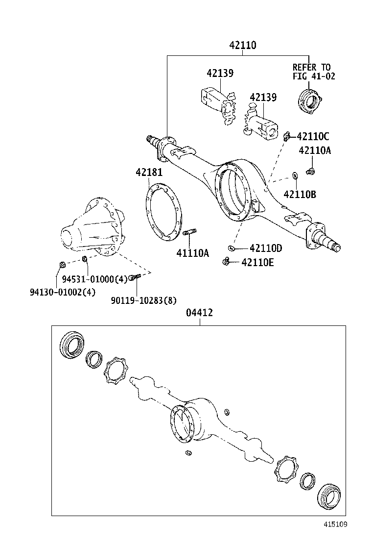 Rear Axle Housing Differential