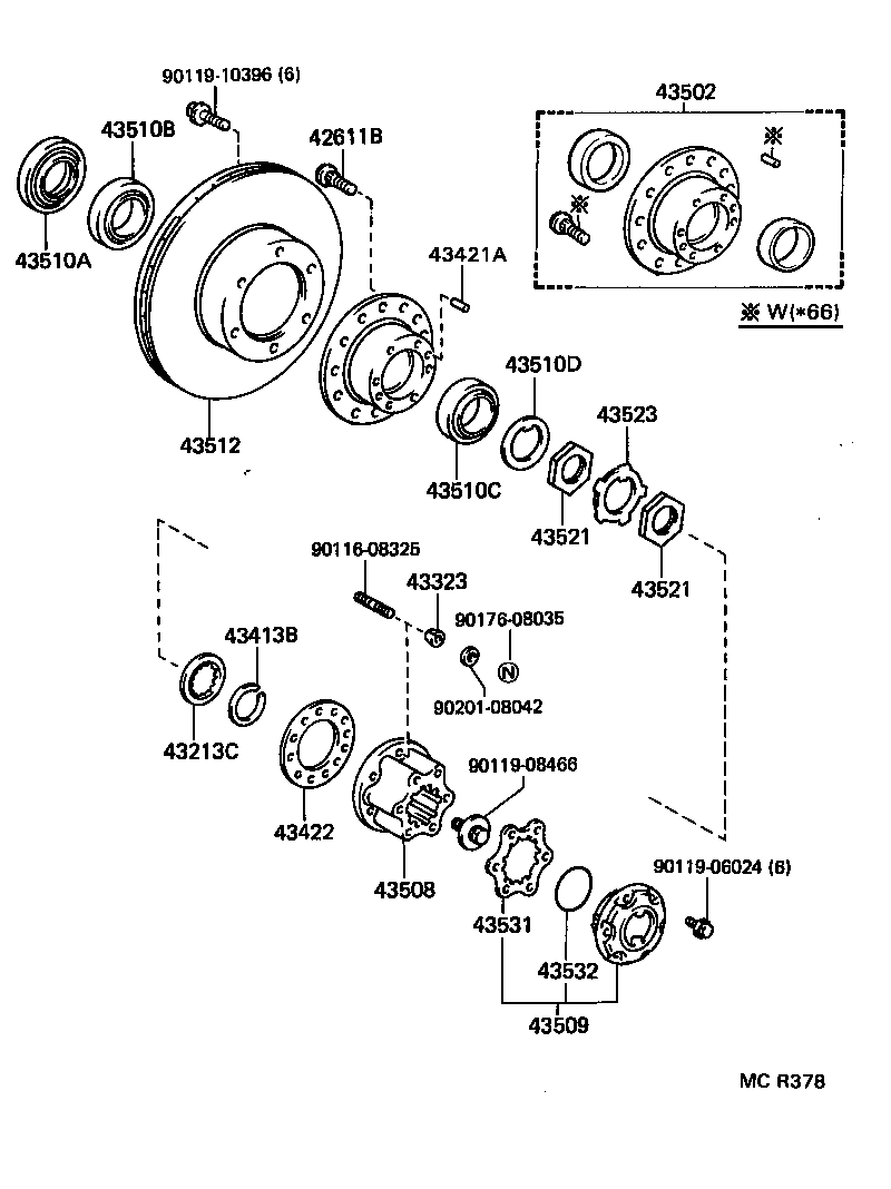 Front Axle Hub