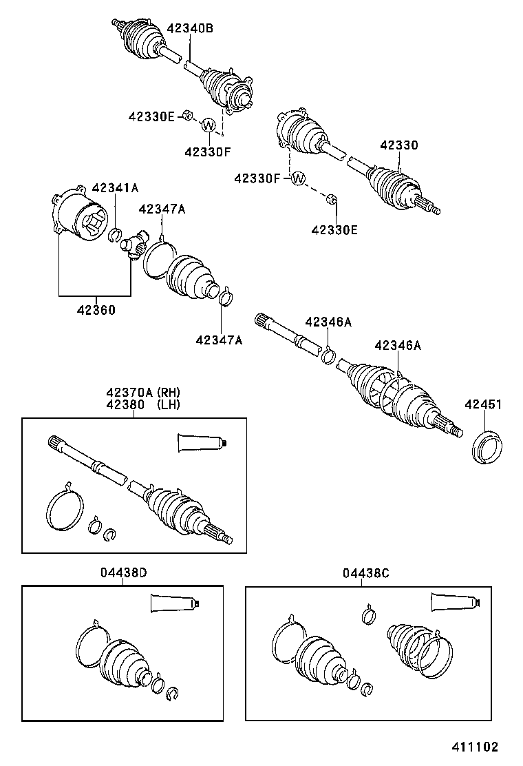 Rear Axle Shaft Hub
