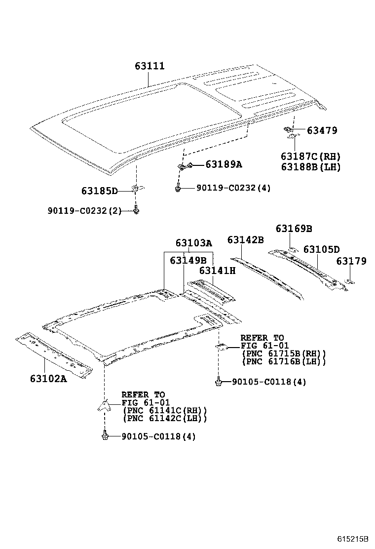 Panel & Back Window Glass