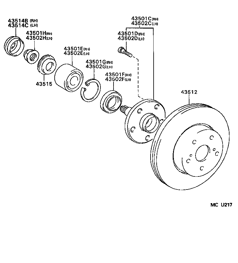 Front Axle Hub