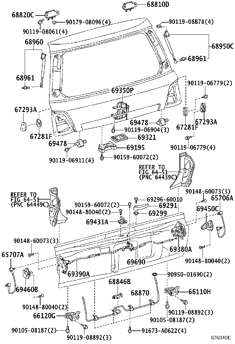 Back Door Lock Hinge