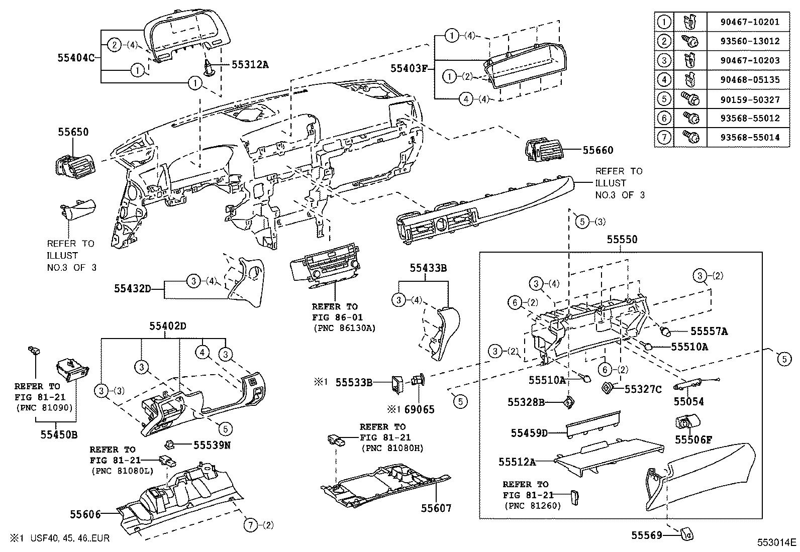 Instrument Panel Glove Compartment