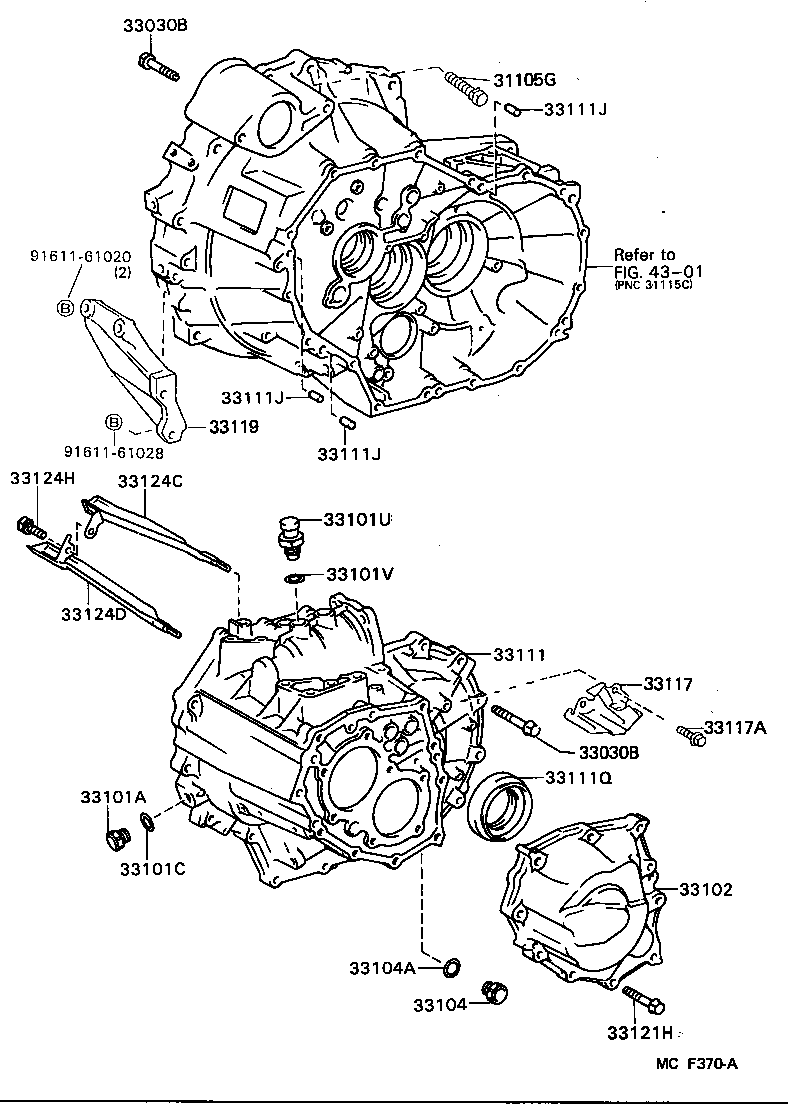 Clutch Housing + Transmission Case