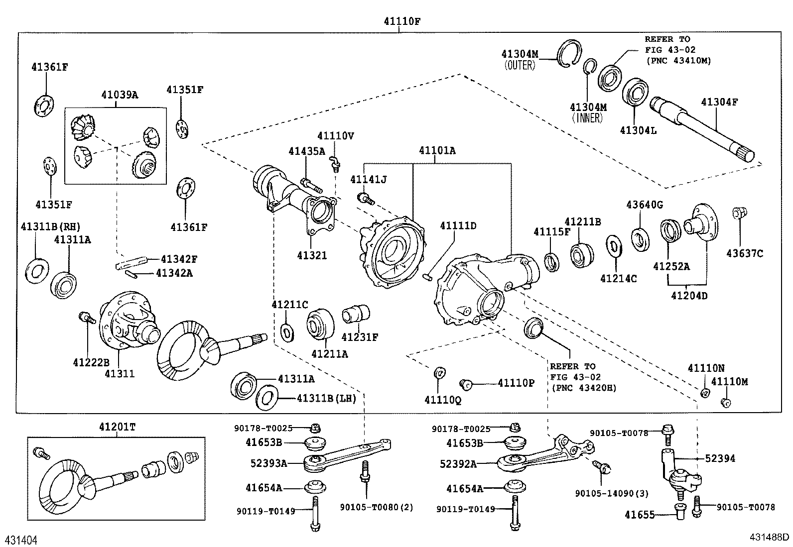 Front Axle Housing & Differential