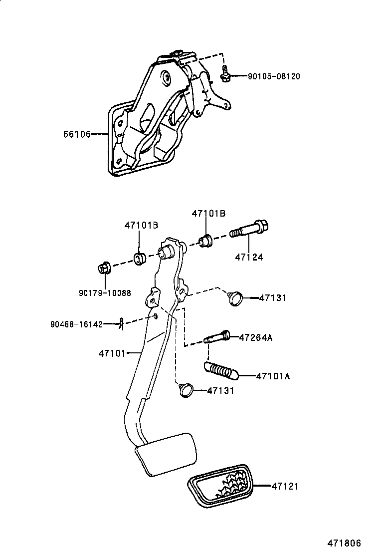Brake Pedal & Bracket