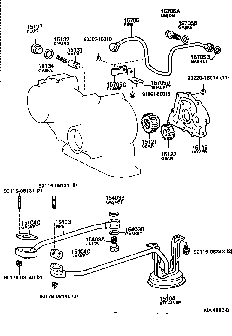 Bomba de aceite del motor