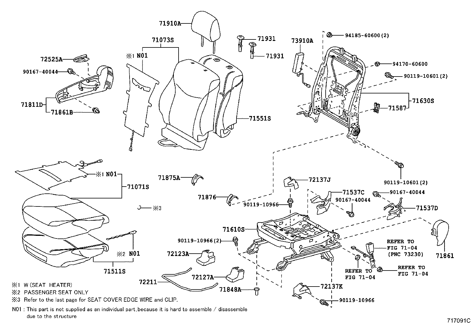 Front Seat & Seat Track