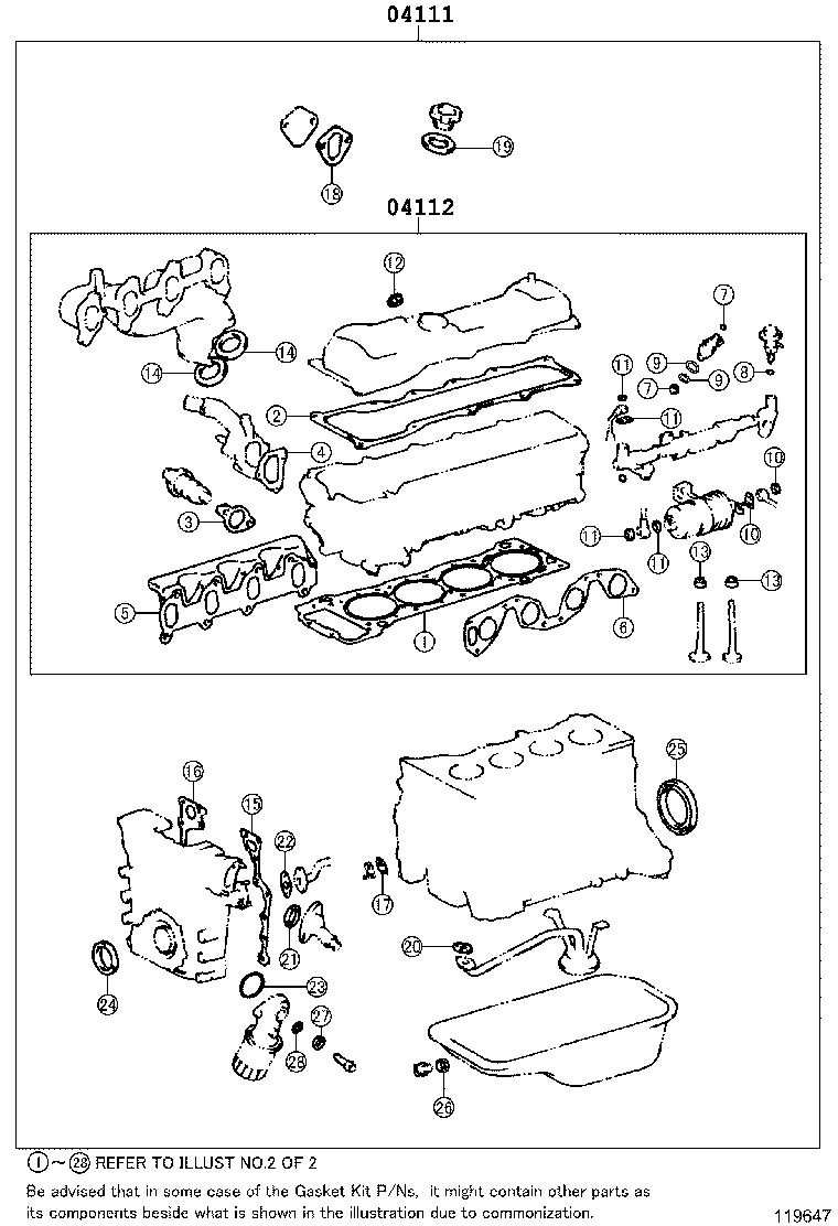 Engine Overhaul Gasket Kit