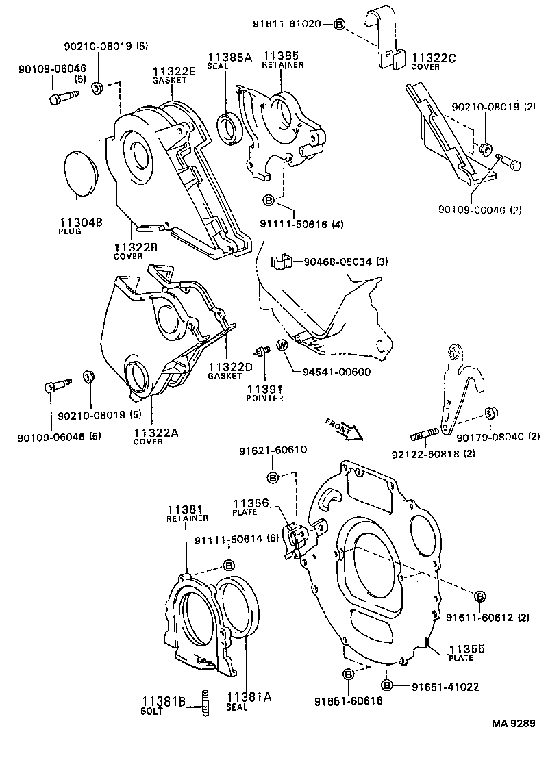 Timing Gear Cover & Rear End Plate