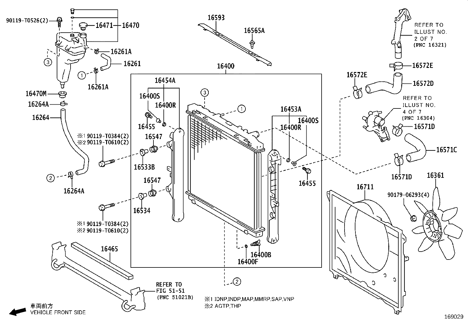 Salida de agua del radiador