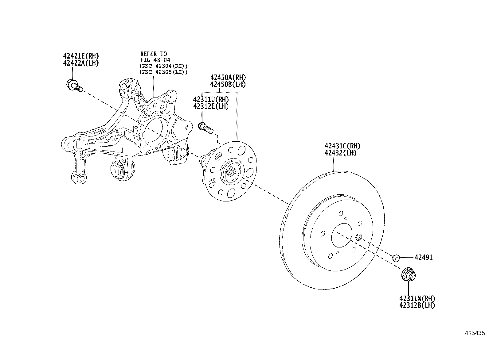 Rear Axle Shaft Hub