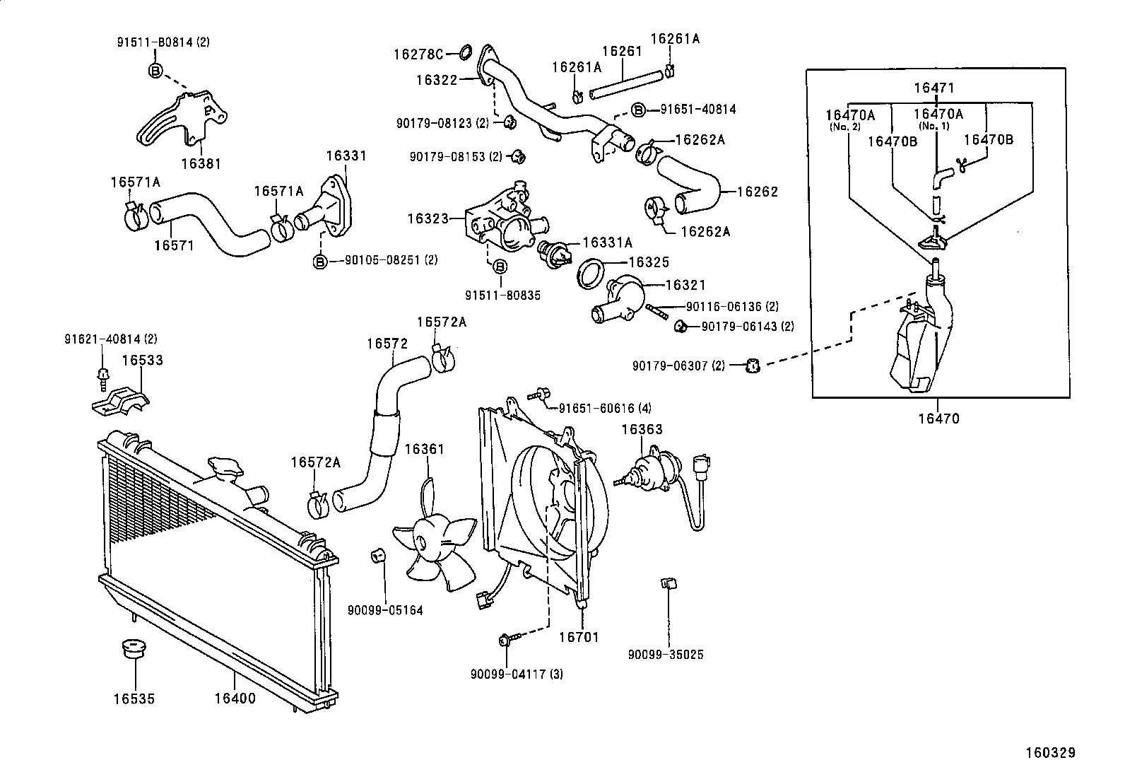 Radiator Water Outlet
