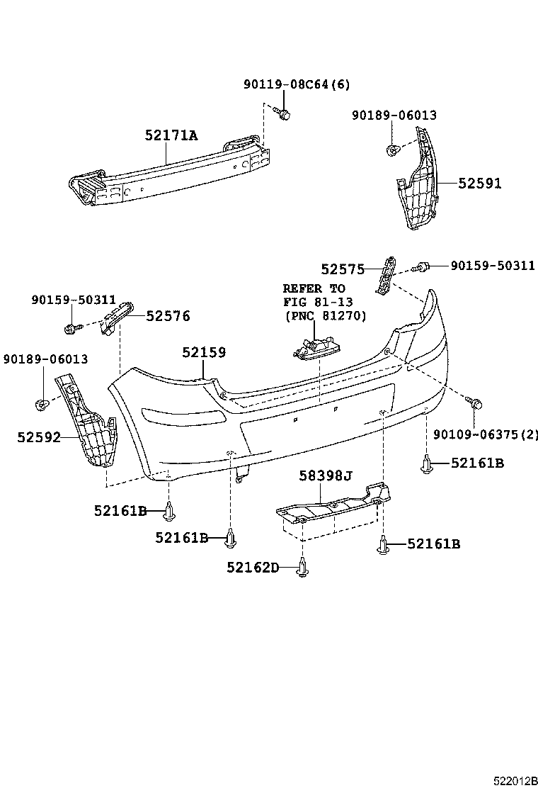 Rear Bumper & Bumper Stay