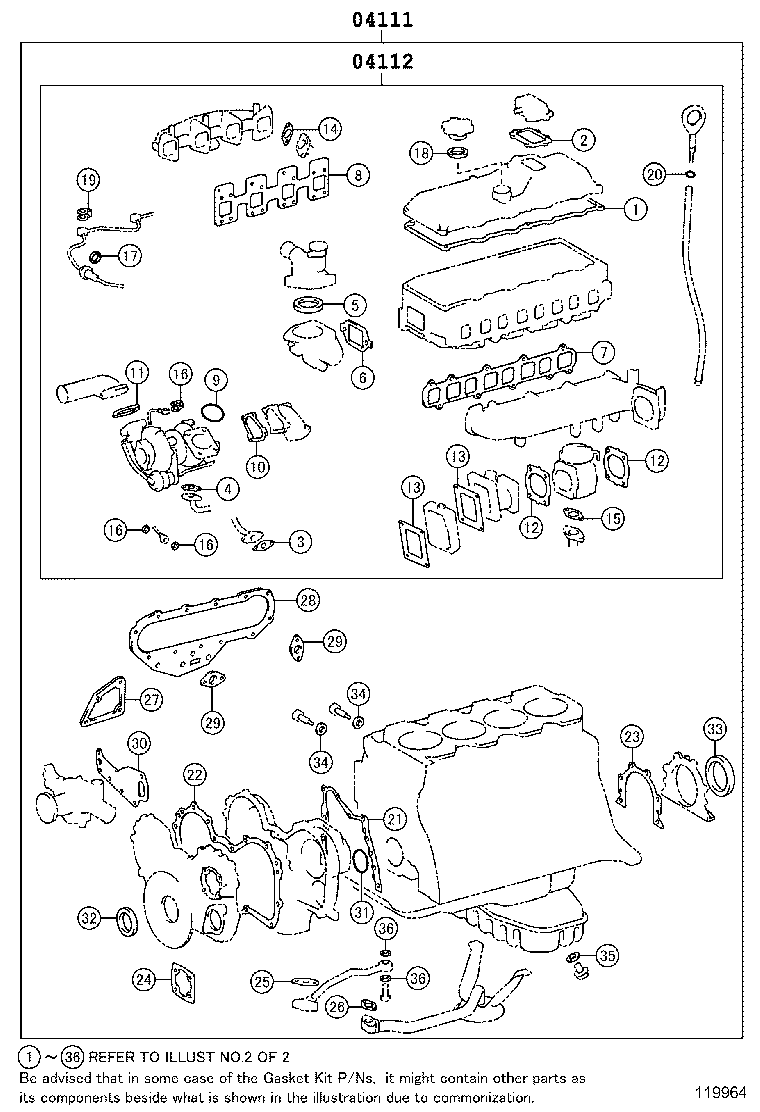 Engine Overhaul Gasket Kit