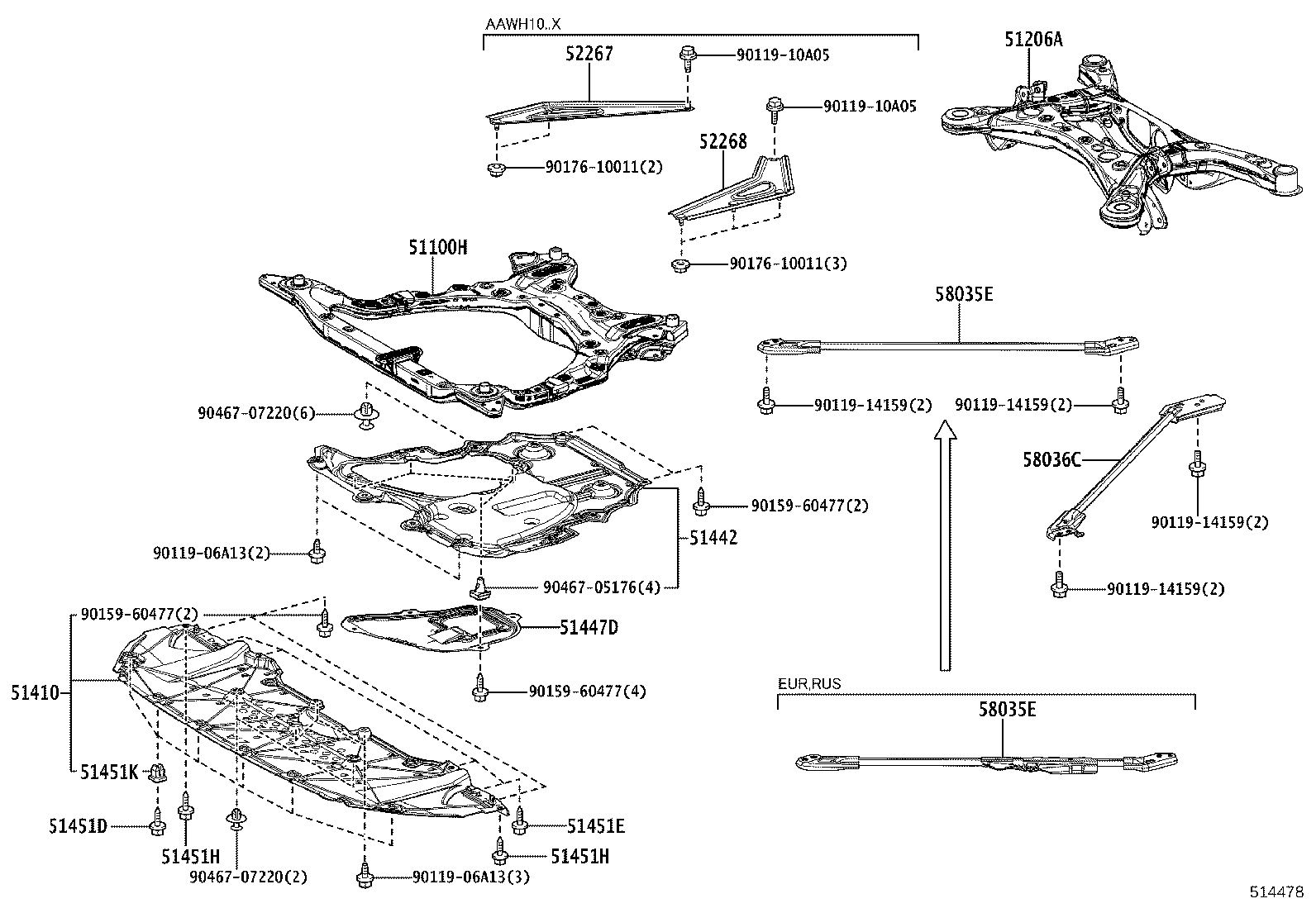 Suspension Crossmember & Under Cover