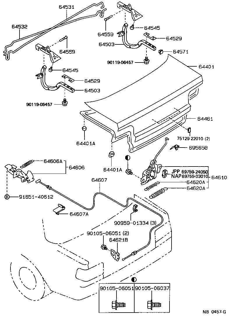 Luggage Compartment Door & Lock