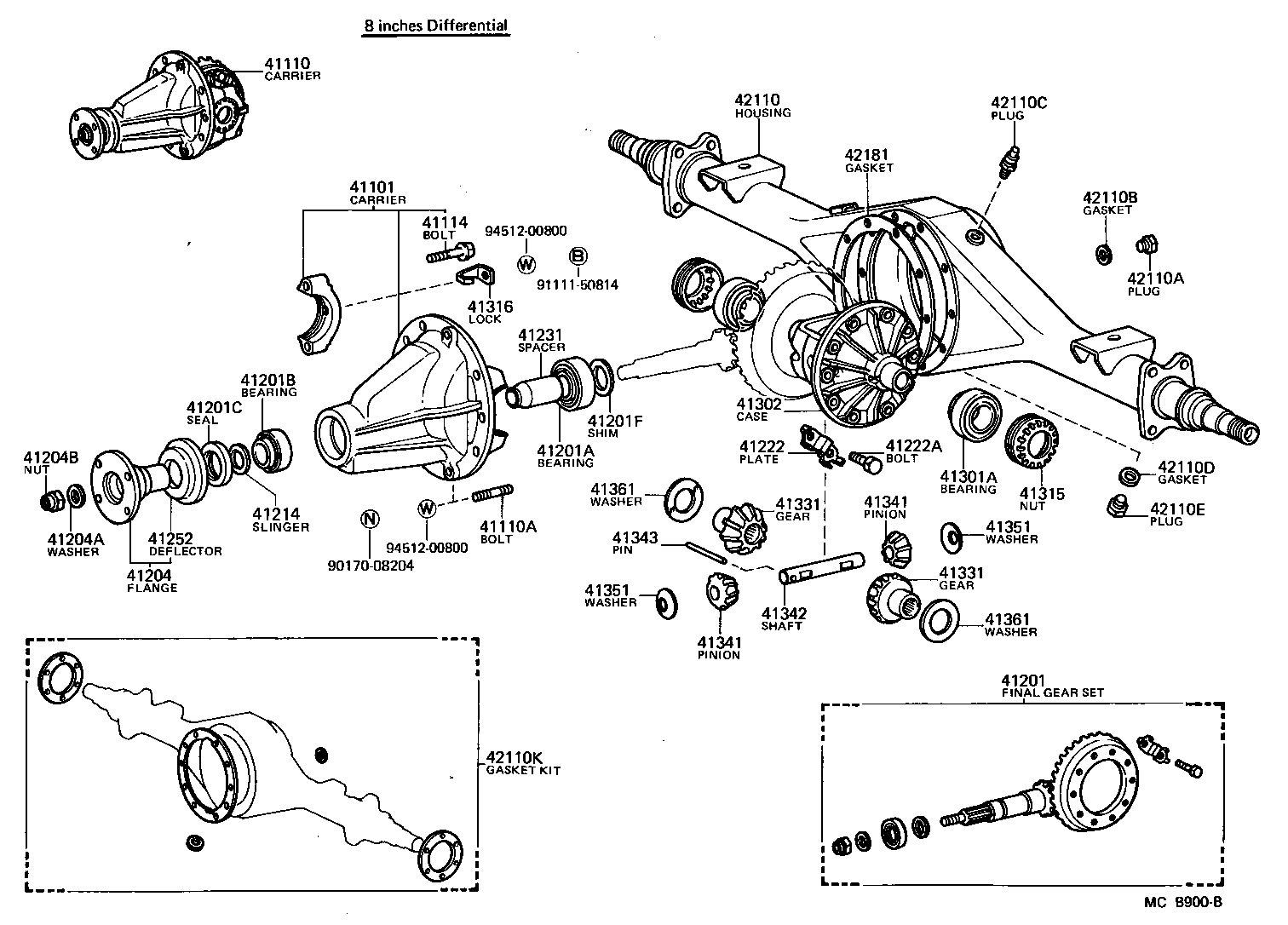 Rear Axle Housing Differential