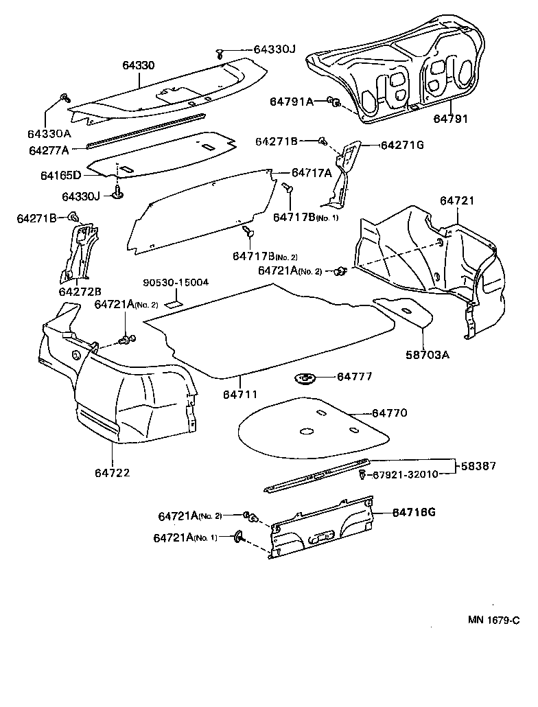 Package Tray Panel & Luggage Compartment Mat