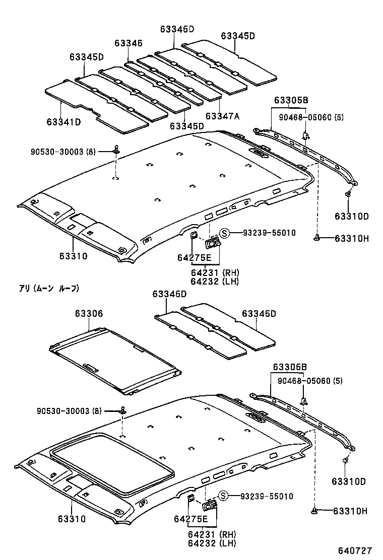 Headlining & Silencer Pad